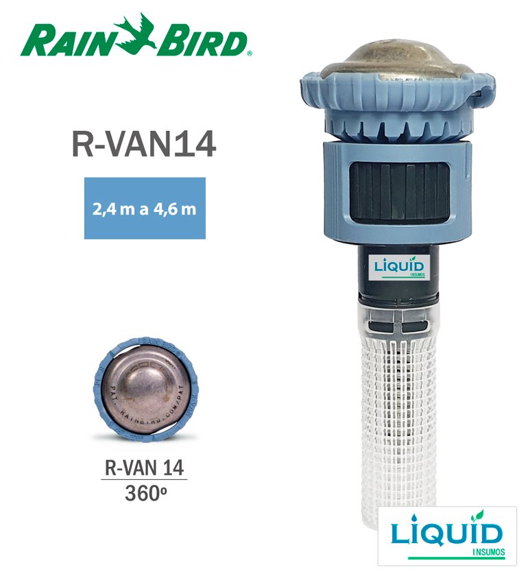 Boquillas Rain Bird R-VAN modelos disponibles